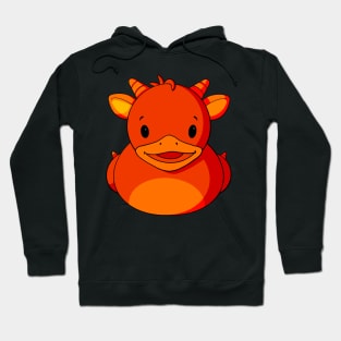 Orange Dragon Rubber Duck Hoodie